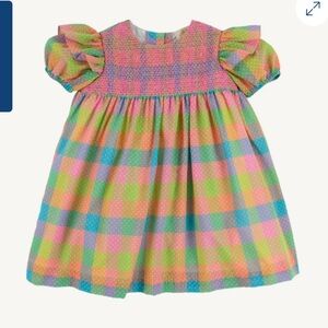 NWT TBBC Daphne Dress - Ecton Park Plaid with Hamptons Hot Pink